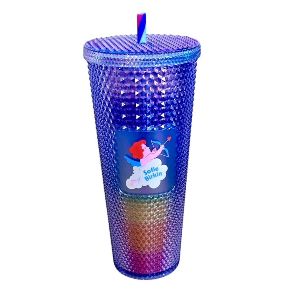 Starbucks‎ x Sofie Birkin Pride Blue Rainbow Coffee Tumbler 24oz